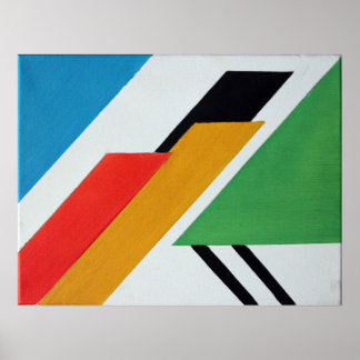 Decó - Abstrakt Geometrical Art Poster