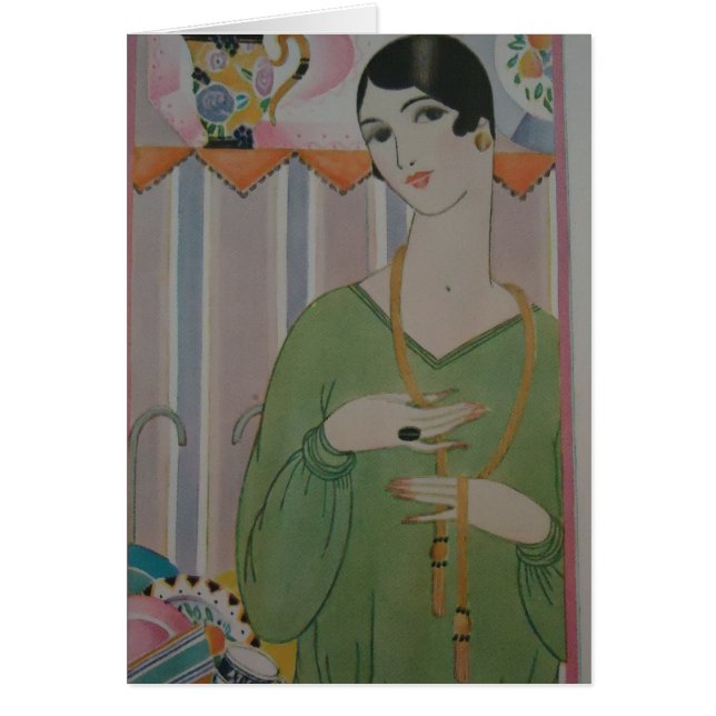 Deco älskling hälsningskort (Framsidan)