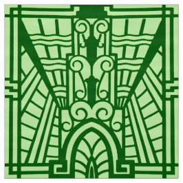 Deco Architectural Mönster, Light Jade Grönt Tyg