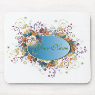 Deco blommigt Mousepad Musmatta