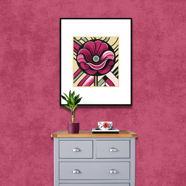 Deco Bloom: Lila Poppy Poster (Skapare uppladdad)