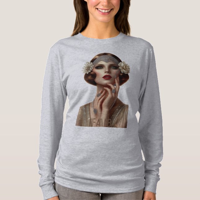 DECO DIVA SHIRT (GRÅTT) T SHIRT (Framsida)
