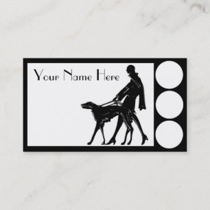 Deco Dog Walker Visitkort