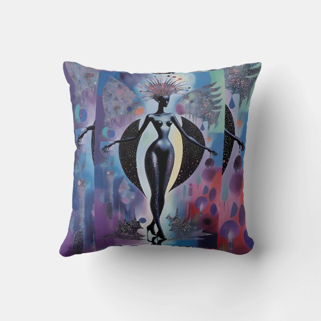 Deco Dreaming - Ken Gage Art Kudde (Baksida)