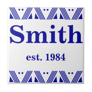 Deco efternamn kakelplatta