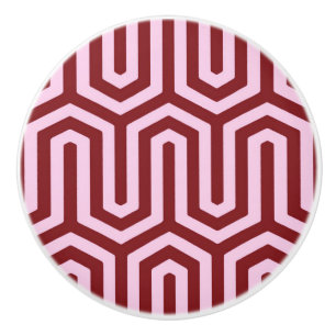 Deco Egyptian motif - burgundy och rosa Knopp