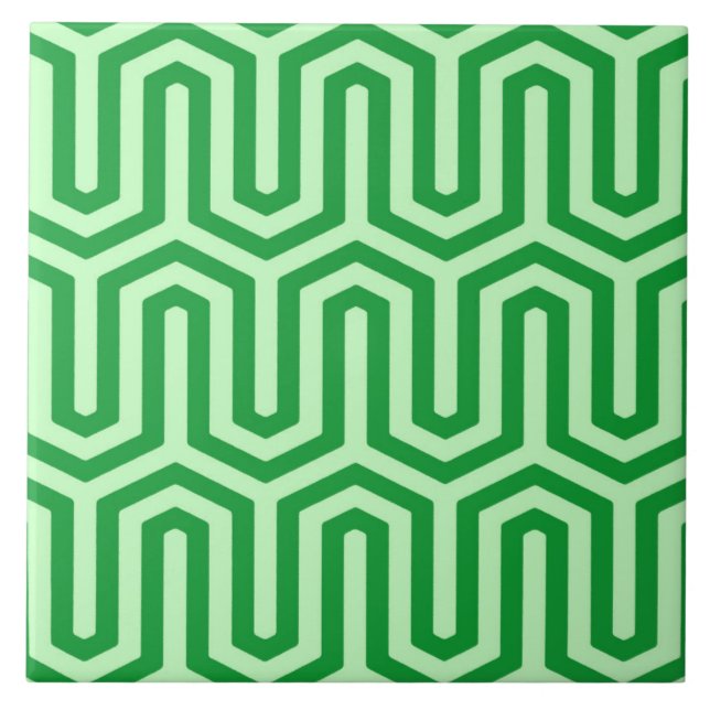 Deco Egyptian Motif - Jade grönt Kakelplatta (Framsidan)