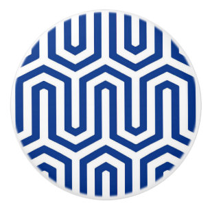 Deco Egyptian motif - koboltblått och vitt Knopp