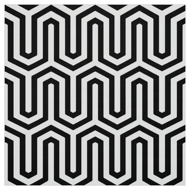 Deco Egyptian motif - svart och vitt Tyg (Provkarta)