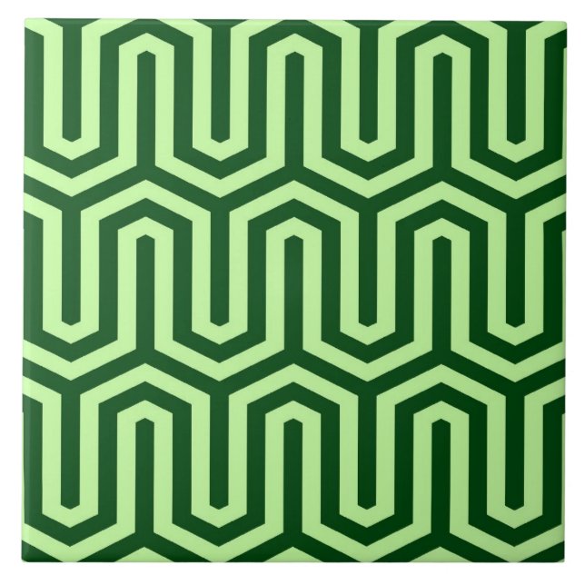 Deco egyptiskt motiv - gräsgrönt kakelplatta (Framsidan)