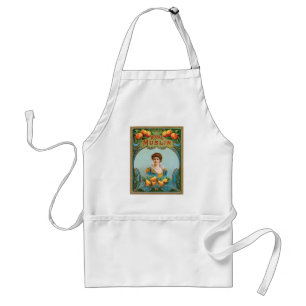 Deco Fabric Label Art Royal Muslin Apron Förkläde