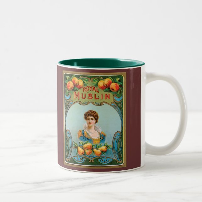 Deco Fabric Label Art Royal Muslin Coffee Mugg (Höger)