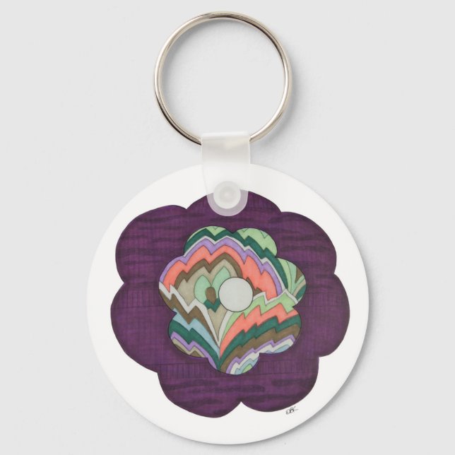 Deco Flower-nyckelkedja Nyckelring (Framsida)