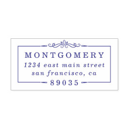 Deco Gräns Family Namn Returadress Självfärgande Stämpel