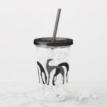 Deco Hounds Akryl Tumbler Grå