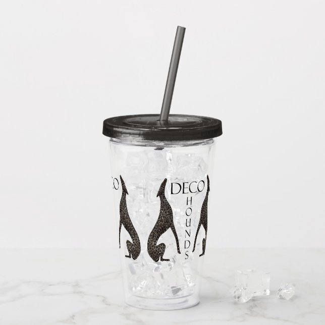 Deco Hounds Akryltumlare Take Away Mugg (Baksida Ice)