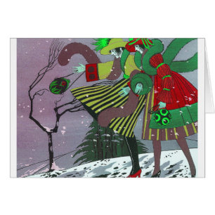 Deco illustration hälsningskort