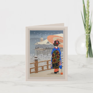 Deco Japanskt julhälsningskort Helgkort