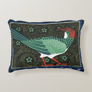 Deco målade fågeln kudder 16" x 12", prydnadskudde