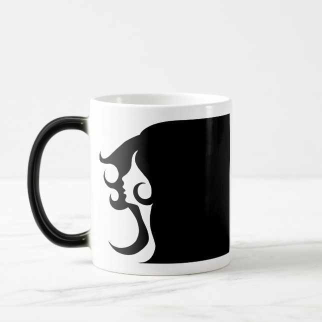 Deco Mod Woman Magisk Mugg (Vänster)