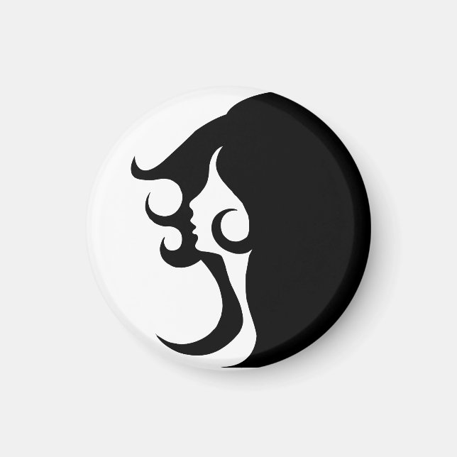 Deco Mod Woman Magnet (Framsidan)