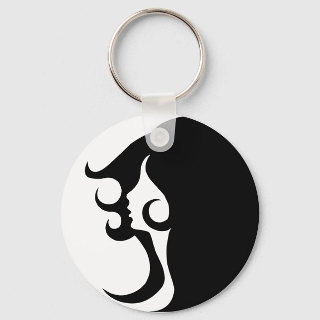Deco Mod Woman Nyckelring (Framsida)
