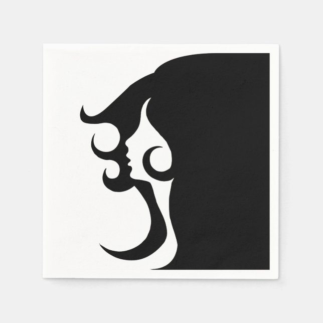 Deco Mod Woman Pappersservett (Framsidan)