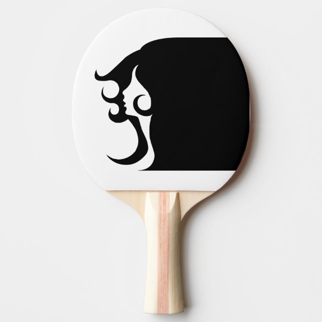 Deco Mod Woman Ping Pong Paddle Pingisracket (Framsidan)