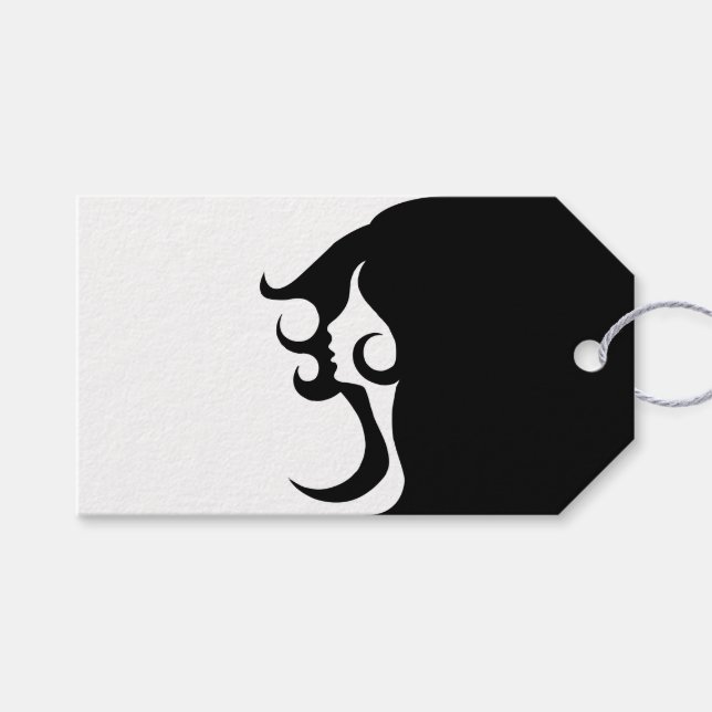 Deco Mod Woman Presentetikett (Framsidan (Horisontell))