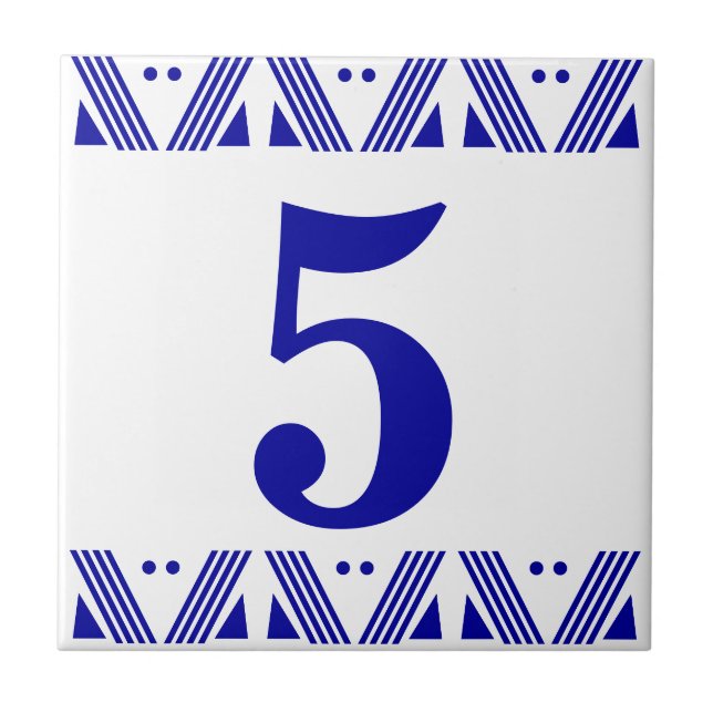 Deco numrerar belägger med tegel kakelplatta (Framsidan)