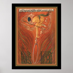 Deco Pirelli Däck och 1930 Poster