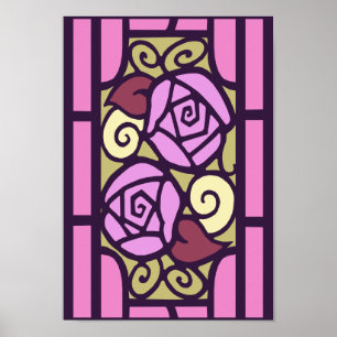 Deco Ro i Rosa Poster