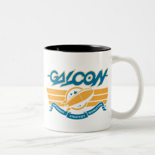 deco_rocket_gold Två-Tonad mugg
