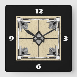 deco-ruta fyrkantig klocka