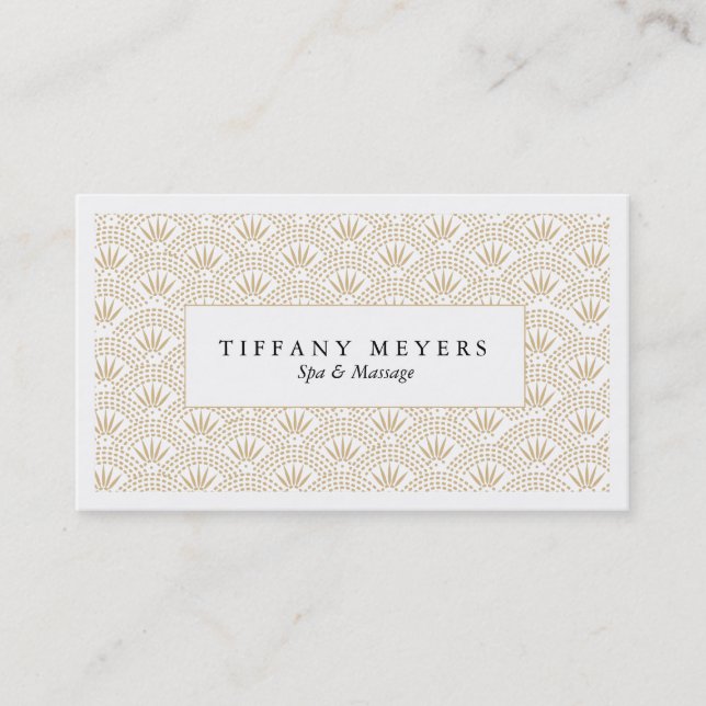 Deco Seigaiha Affärskort Visitkort (Framsida)