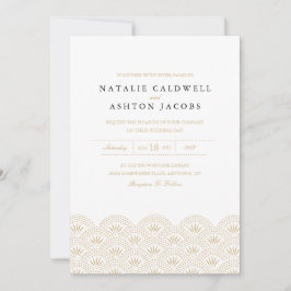 Deco Seigaiha bröllopsinbjudan Inbjudningar