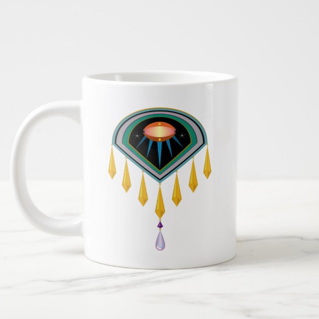 Deco Space Egg Jumbo Mugg (Vänster)