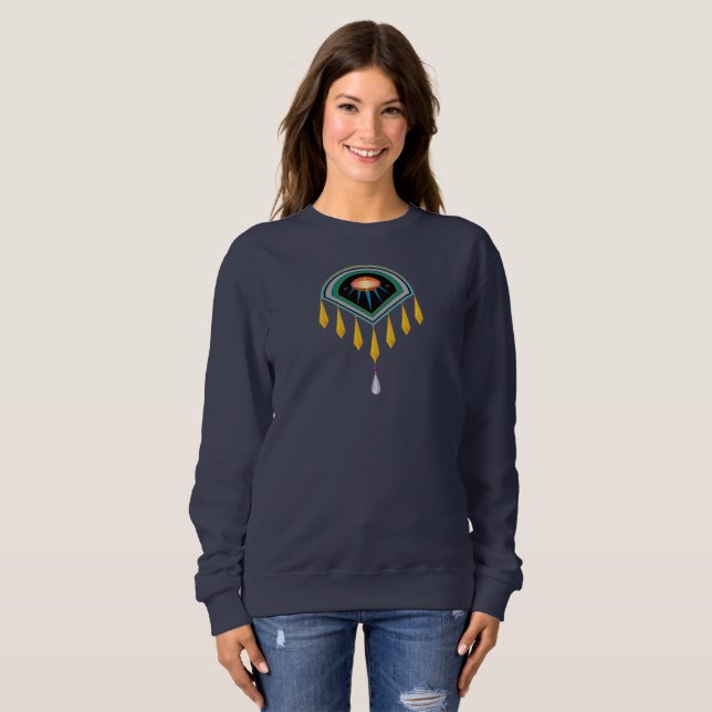 Deco Space Egg Sweatshirt T Shirt (Hel framsida)