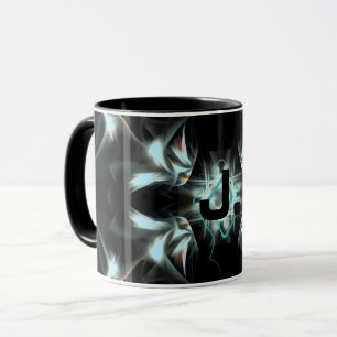 Deco Star med monogram Mugg