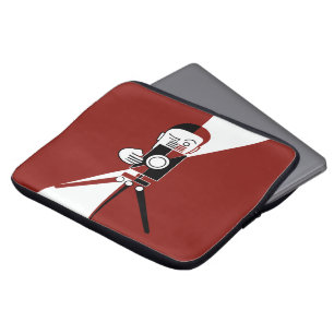 Deco stilfotograf och kamera laptop sleeve