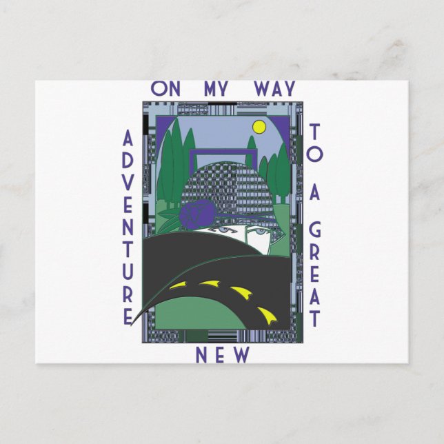 Deco Underbar New Äventyr Vykort (Framsida)