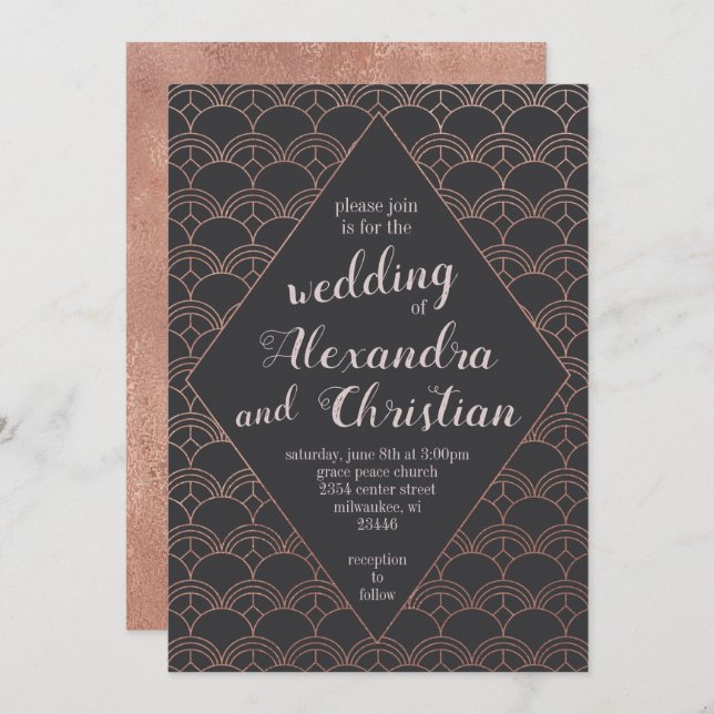 Deco Vibes Inbjudningar (Fram/baksida)