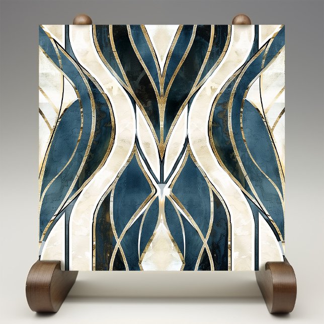 Deco Waves Glamour Keramisk Kakel (Skapare uppladdad)