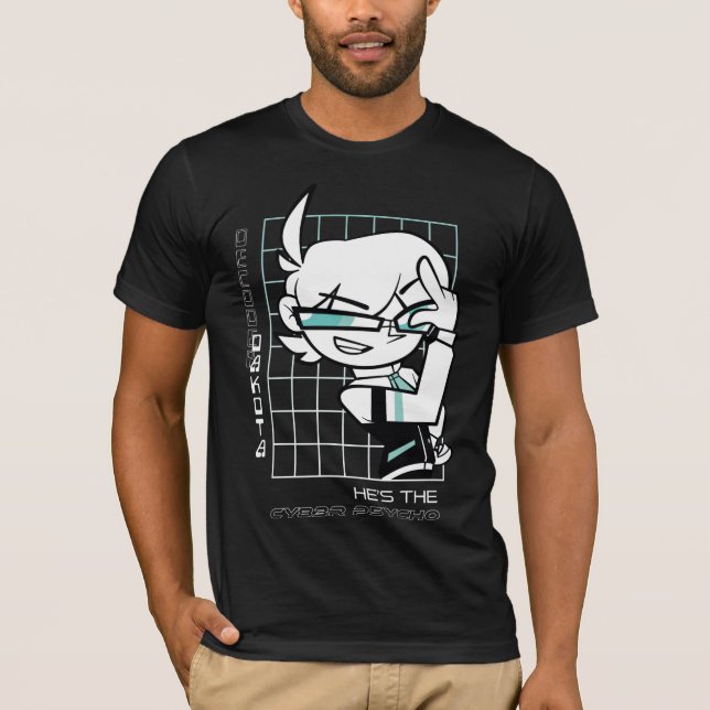 Decoder Dakota | Rutnät [Svart] T Shirt (Framsida)