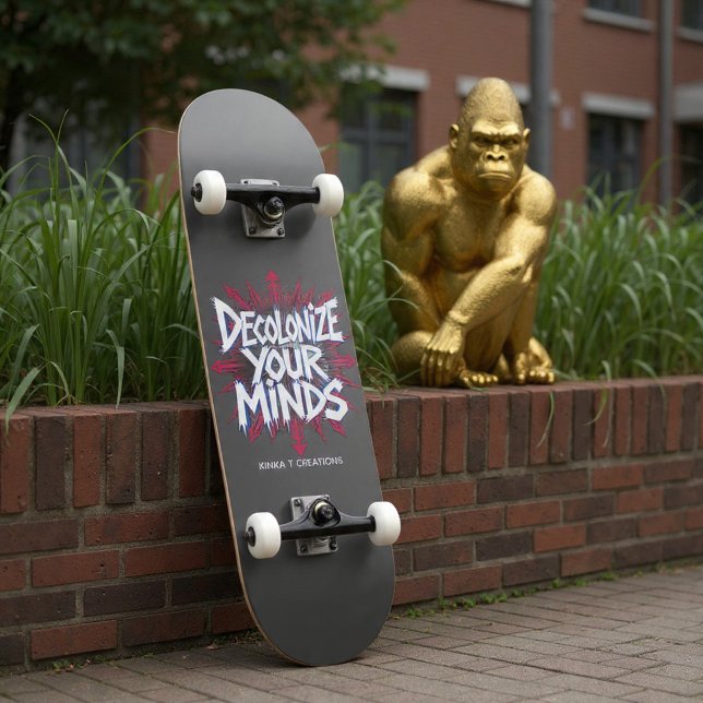 Decolonize Your Minds (Points) Mini Skateboard Bräda 18,5 Cm (Skapare uppladdad)