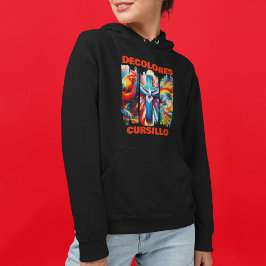 DeColores Cursillo Brush Stroke Rooster Cross Dove T Shirt