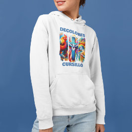 DeColores Cursillo Brush Stroke Rooster Cross Dove T Shirt