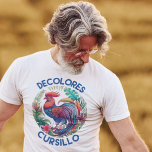 DeColores Cursillo Colorful Blommigt Tupp T Shirt