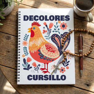 DeColores Cursillo Folk Art Tupp Kristen Anteckningsbok