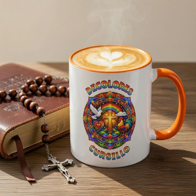 DeColores Cursillo Kors Duv Mandala Mugg (Skapare uppladdad)
